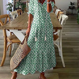 Sandra | Sukienka midi boho z frędzlami