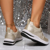 Wanda | Metaliczne ortopedyczne sneakersy