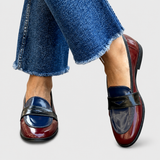 Tekla | Dwukolorowe mokasyny