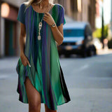 Diana | Cieniowana sukienka midi boho