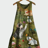 Kaja | Sukienka boho w ziemistych odcieniach