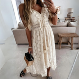 Milena | Koronkowa sukienka midi boho