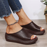 Adriana | Wsuwane sandały ortopedyczne na obcasie