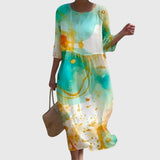 Marianna | Elegancka sukienka maxi w kwiaty