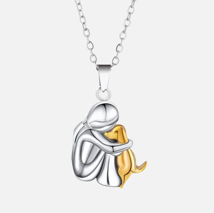 Naszyjnik z wisiorkiem w kształcie psa