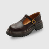 Luiza | Buty vintage z paskiem w literę T