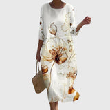 Marianna | Elegancka sukienka maxi w kwiaty