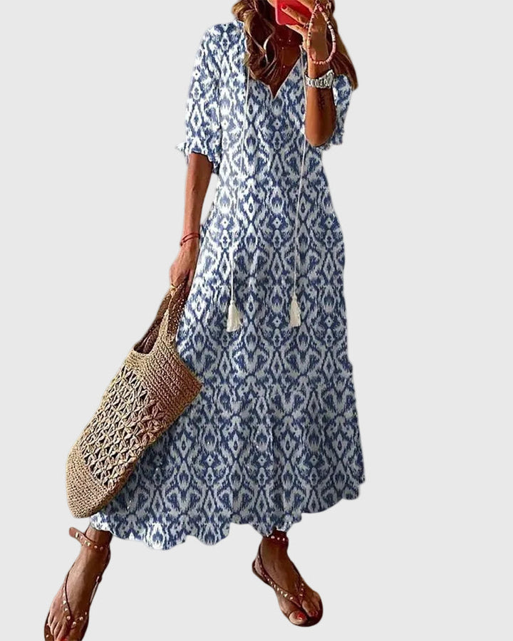 Eleonora | Letnia sukienka maxi w stylu boho