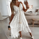 Milena | Koronkowa sukienka midi boho