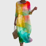 Marianna | Elegancka sukienka maxi w kwiaty