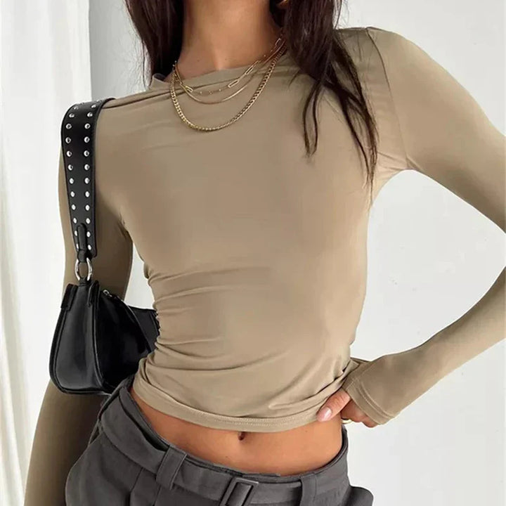Dominika | Minimalistyczny dopasowany top