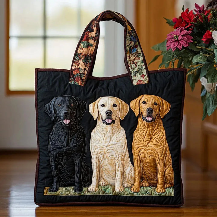 Torba z trzema labradorami