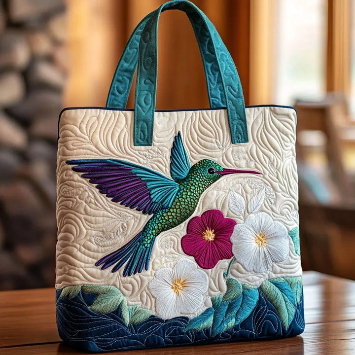 Kwiatowa torba z kolibrami