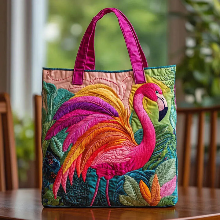 Torba z tęczowymi flamingami
