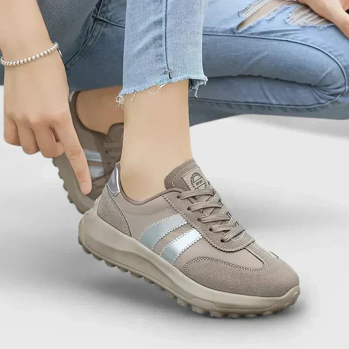 Bogusława | Szare sneakersy ortopedyczne