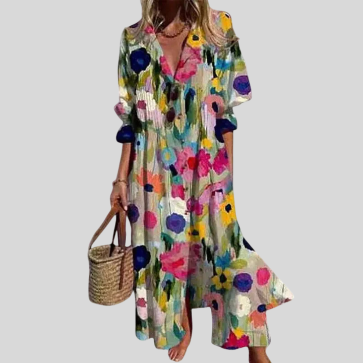 Klaudia | Zwiewna sukienka maxi w stylu boho