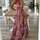 Ewa | Warstwowa sukienka maxi boho