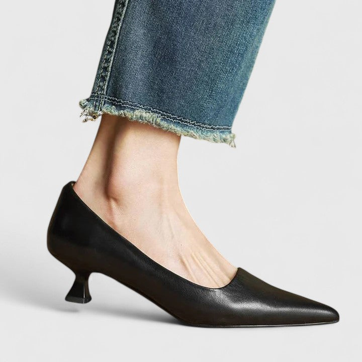 Luiza | Eleganckie buty na obcasie w odcieniach brązu