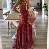 Ewa | Warstwowa sukienka maxi boho