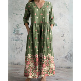 Ludomira | Sukienka maxi w kwiaty vintage