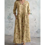 Ludomira | Sukienka maxi w kwiaty vintage