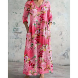 Ludomira | Sukienka maxi w kwiaty vintage