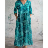 Ludomira | Sukienka maxi w kwiaty vintage