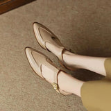 Emma | Buty z klamrą w kolorze khaki
