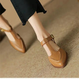 Emma | Buty z klamrą w kolorze khaki