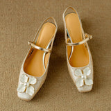 Petronela | Eleganckie buty z kwiatowym detalem