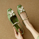 Petronela | Eleganckie buty z kwiatowym detalem
