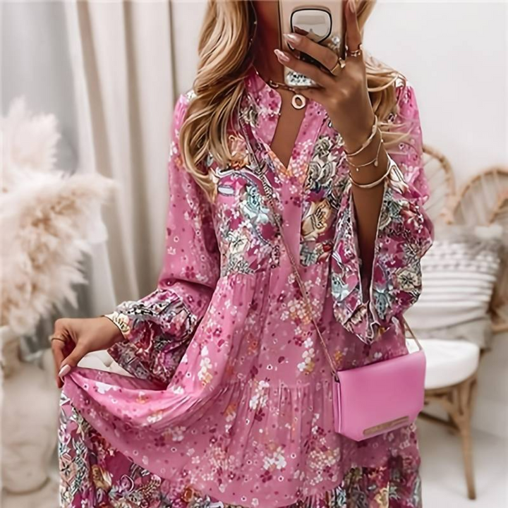 Zyta | Sukienka boho we wzór paisley