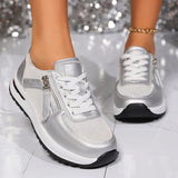 Wanda | Metaliczne ortopedyczne sneakersy