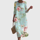 Marianna | Elegancka sukienka maxi w kwiaty