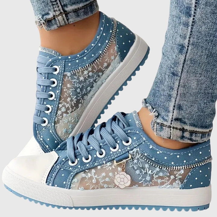 Ludmiła | Ortopedyczne sneakersy w odcieniach niebieskiego