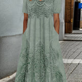 Flora | Elegancka sukienka midi w kwiaty