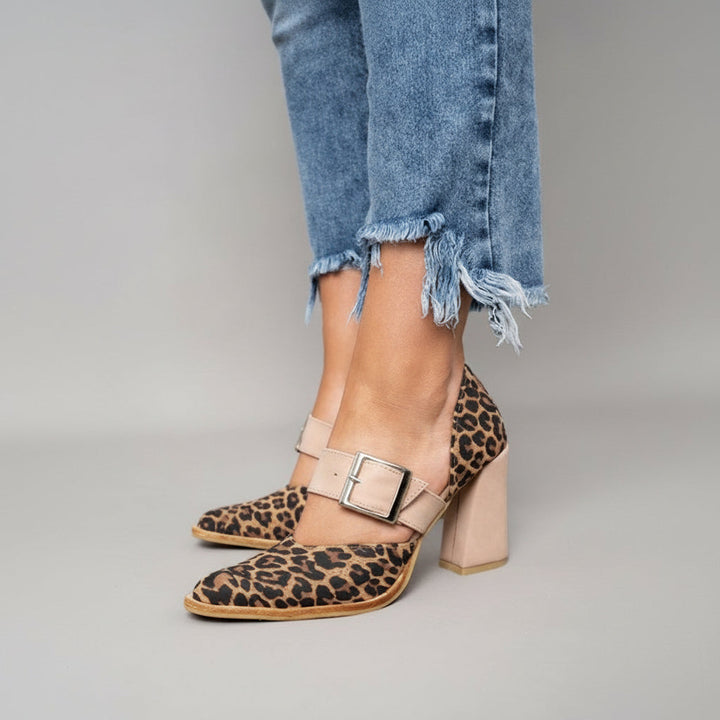Adrianna | Eleganckie szpilki w kolorze khaki