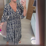 Jarmila | Sukienka maxi boho z dekoltem w serek