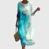 Marianna | Elegancka sukienka maxi w kwiaty