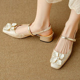 Petronela | Eleganckie buty z kwiatowym detalem