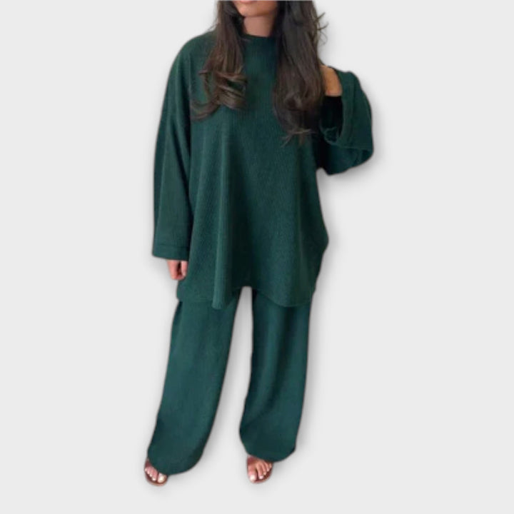 Joanna | Prążkowany komplet oversize