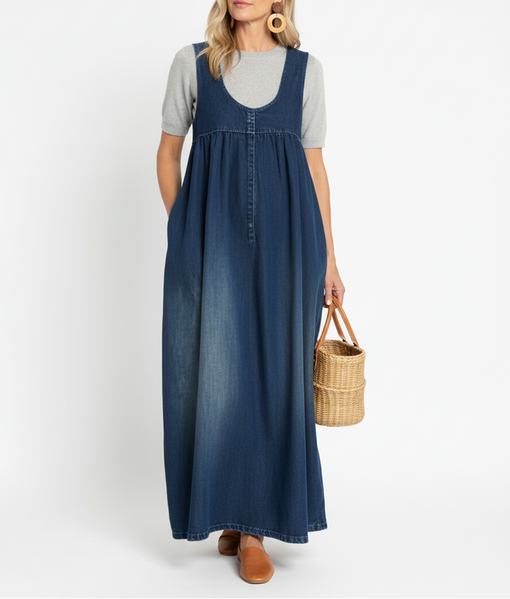 Tola | Sukienka maxi z jeansu vintage