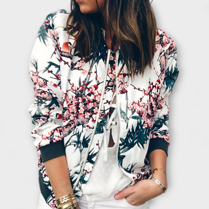 Nela | Kurtka bomber w kwiaty
