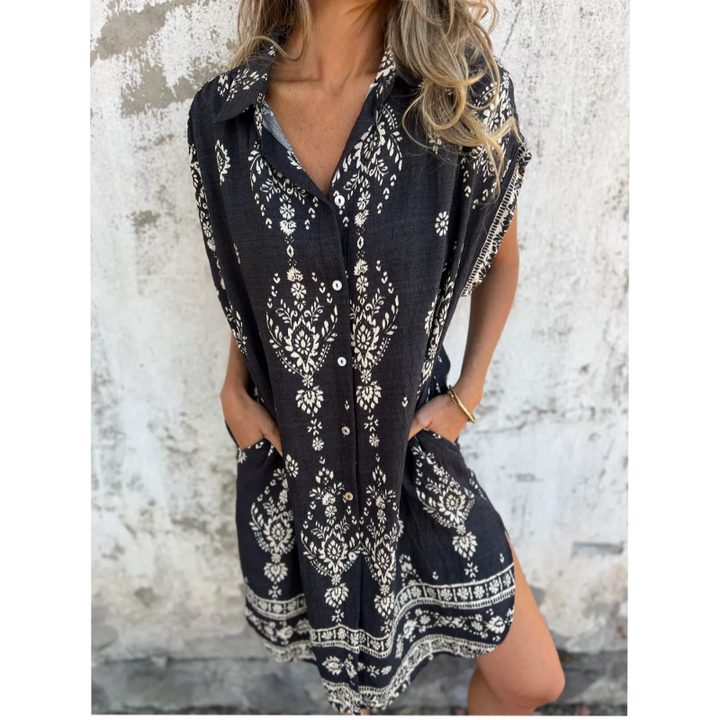 Sara | Sukienka boho vintage na guziki