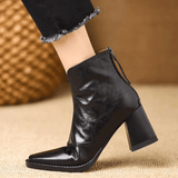 Amanda | Eleganckie botki na średnim obcasie