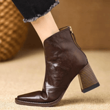 Amanda | Eleganckie botki na średnim obcasie